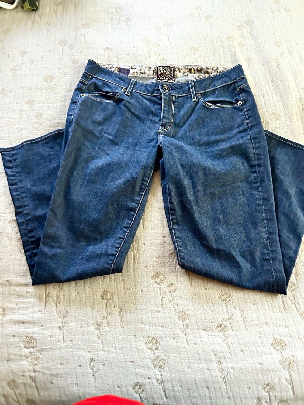Rich & Skinny Jeans Women Dark Wash Bootcut Slim Low Rise Stretch 5-Pocket USA